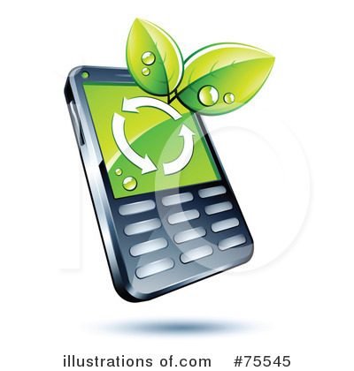 Royalty-Free (RF) Cell Phone Clipart Illustration by beboy - Stock Sample #75545