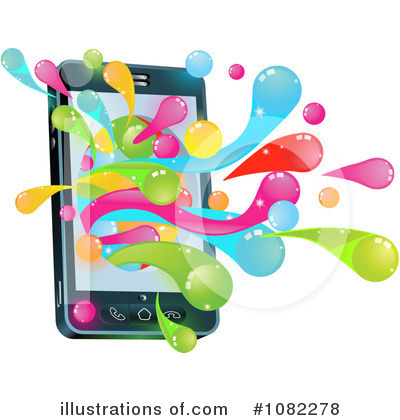 Royalty-Free (RF) Cellphone Clipart Illustration by AtStockIllustration - Stock Sample #1082278