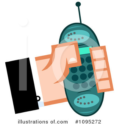 Cellphone Clipart #1095272 by Hit Toon
