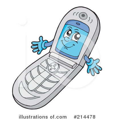 Cell Phone Clipart #214478 by visekart