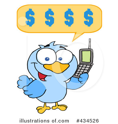 Royalty-Free (RF) Cellphone Clipart Illustration by Hit Toon - Stock Sample #434526
