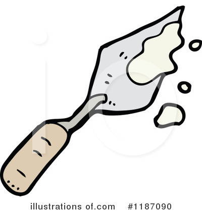 Royalty-Free (RF) Cement Trowel Clipart Illustration by lineartestpilot - Stock Sample #1187090
