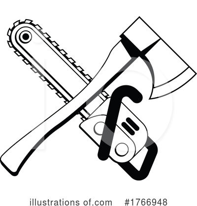 Chainsaw Clipart #1766948 by AtStockIllustration