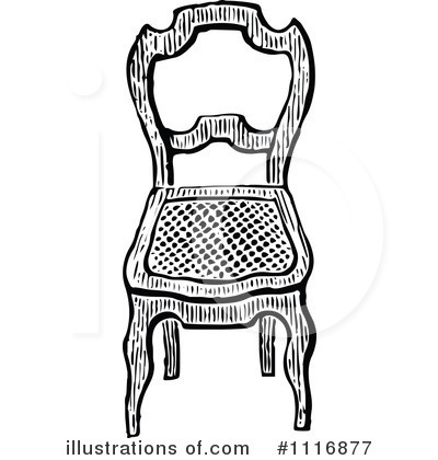 Royalty-Free (RF) Chair Clipart Illustration by Prawny Vintage - Stock Sample #1116877