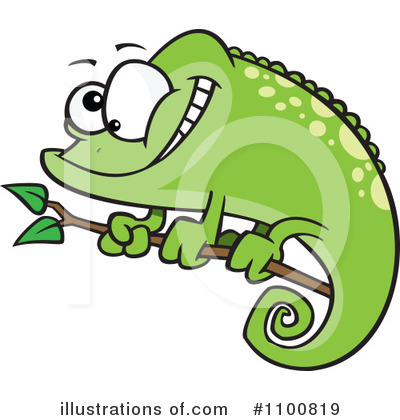 Chameleon Clipart #1100819 by toonaday