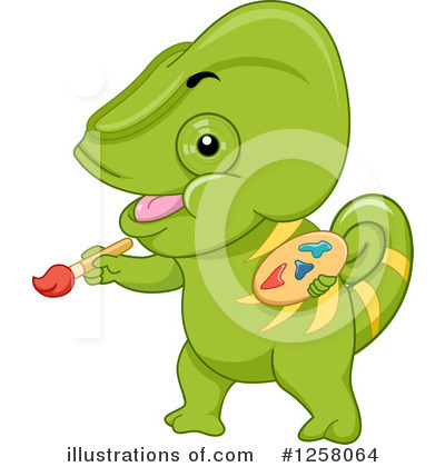Royalty-Free (RF) Chameleon Clipart Illustration by BNP Design Studio - Stock Sample #1258064