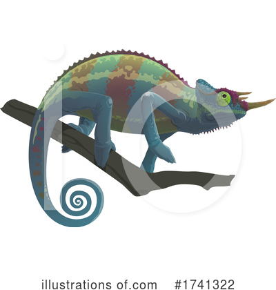 Royalty-Free (RF) Chameleon Clipart Illustration by Vector Tradition SM - Stock Sample #1741322