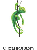 Chameleon Clipart #1744986 by Vector Tradition SM