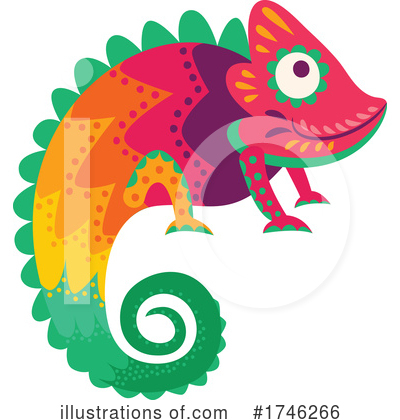 Royalty-Free (RF) Chameleon Clipart Illustration by Vector Tradition SM - Stock Sample #1746266