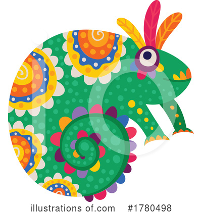 Chameleon Clipart #1780498 by Vector Tradition SM
