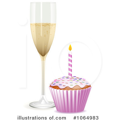 Royalty-Free (RF) Champagne Clipart Illustration by elaineitalia - Stock Sample #1064983