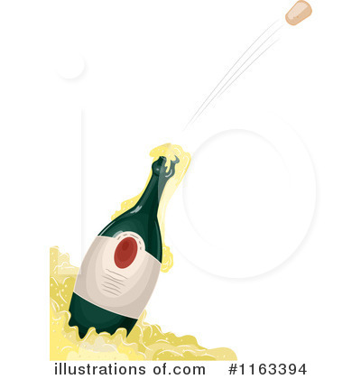 Royalty-Free (RF) Champagne Clipart Illustration by BNP Design Studio - Stock Sample #1163394