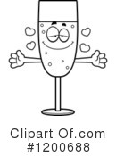 Champagne Clipart #1200688 by Cory Thoman