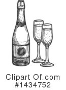 Champagne Clipart #1434752 by Vector Tradition SM