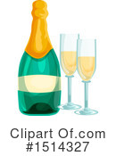 Champagne Clipart #1514327 by Vector Tradition SM