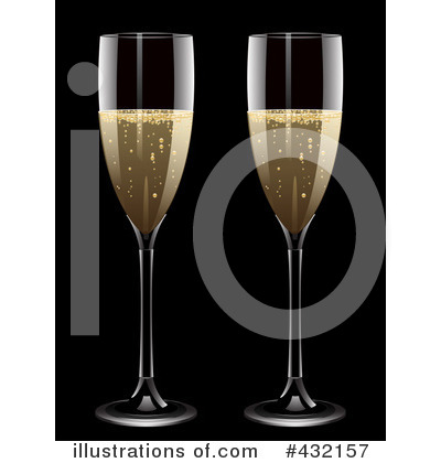 Royalty-Free (RF) Champagne Clipart Illustration by elaineitalia - Stock Sample #432157