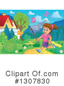 Chasing Butterflies Clipart #1307830 by visekart