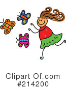 Chasing Butterflies Clipart #214200 by Prawny