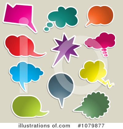 Speech Balloons Clipart #1079877 by KJ Pargeter