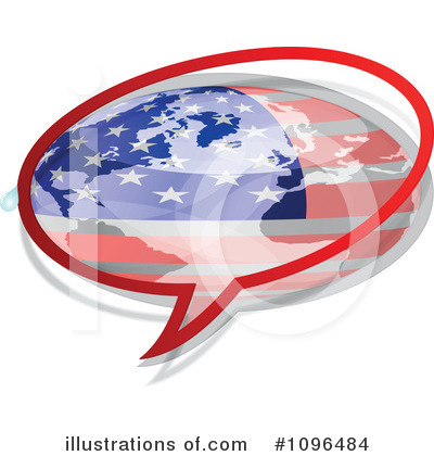 American Flag Clipart #1096484 by Andrei Marincas