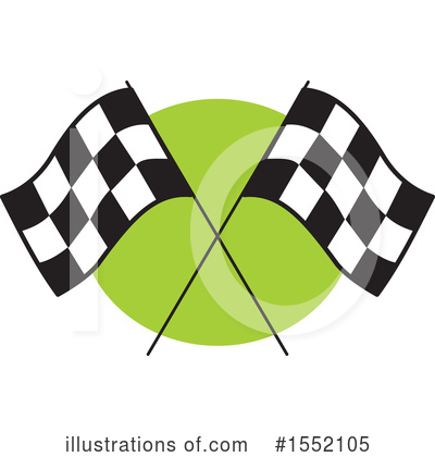 Checkered Flag Clipart #1552105 by Johnny Sajem