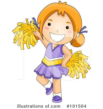 Royalty-Free (RF) Cheerleader Clipart Illustration by BNP Design Studio - Stock Sample #101504