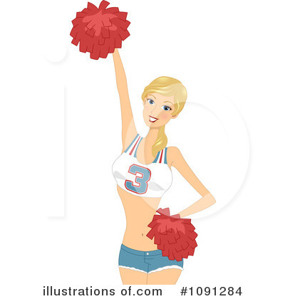 Royalty-Free (RF) Cheerleader Clipart Illustration by BNP Design Studio - Stock Sample #1091284