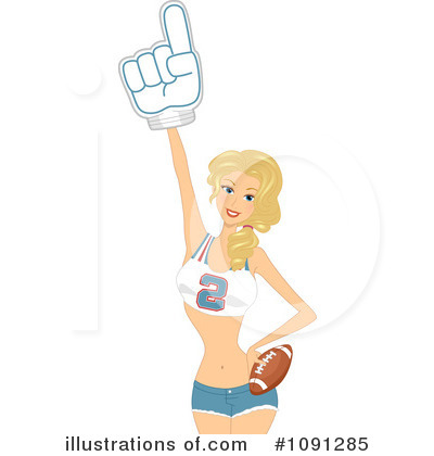 Royalty-Free (RF) Cheerleader Clipart Illustration by BNP Design Studio - Stock Sample #1091285