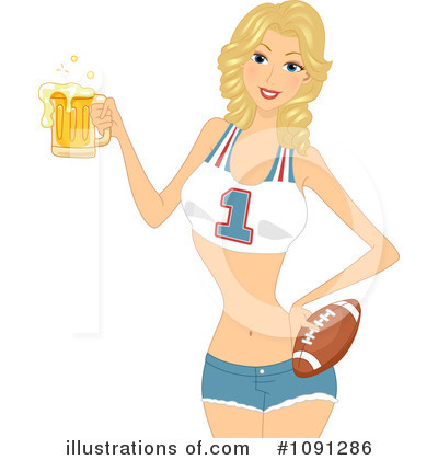 Royalty-Free (RF) Cheerleader Clipart Illustration by BNP Design Studio - Stock Sample #1091286