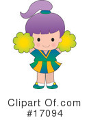 Cheerleader Clipart #17094 by Maria Bell