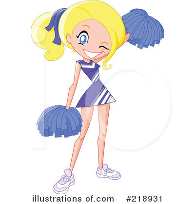Royalty-Free (RF) Cheerleader Clipart Illustration by yayayoyo - Stock Sample #218931