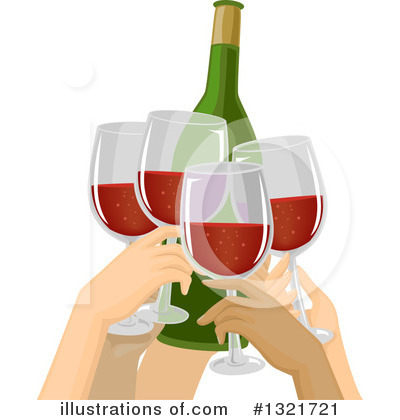 Red Wine Clipart #1321721 by BNP Design Studio