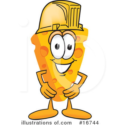 Cheese Character Clipart #16744 by Mascot Junction