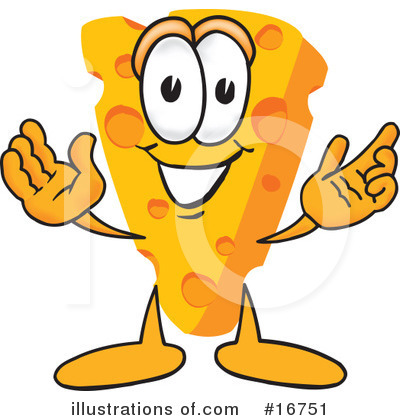 Cheese Character Clipart #16751 by Mascot Junction