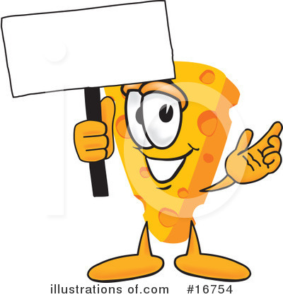 Royalty-Free (RF) Cheese Character Clipart Illustration by Mascot Junction - Stock Sample #16754