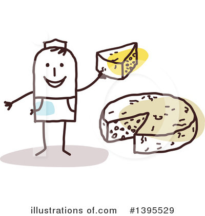 Royalty-Free (RF) Cheese Clipart Illustration by NL shop - Stock Sample #1395529