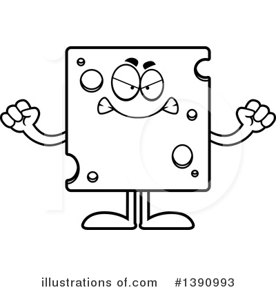 Royalty-Free (RF) Cheese Mascot Clipart Illustration by Cory Thoman - Stock Sample #1390993