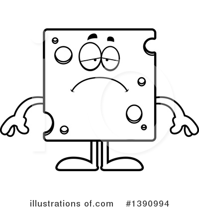Royalty-Free (RF) Cheese Mascot Clipart Illustration by Cory Thoman - Stock Sample #1390994