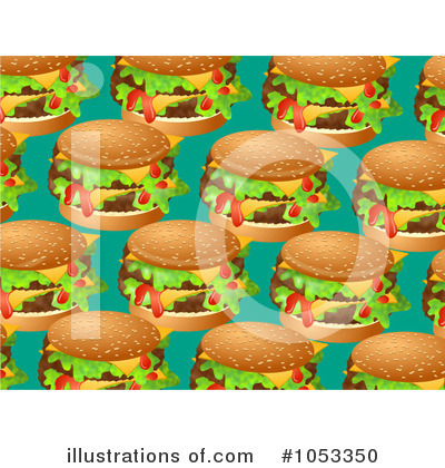 Royalty-Free (RF) Cheeseburger Clipart Illustration by Prawny - Stock Sample #1053350