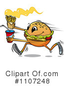 Cheeseburger Clipart #1107248 by Vector Tradition SM