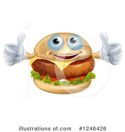 Burger Clipart #1246426 by AtStockIllustration