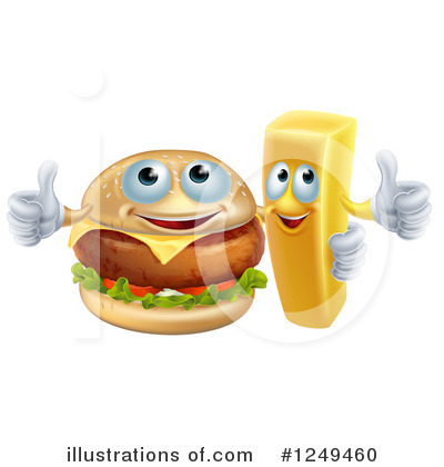 Royalty-Free (RF) Cheeseburger Clipart Illustration by AtStockIllustration - Stock Sample #1249460