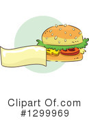 Cheeseburger Clipart #1299969 by BNP Design Studio