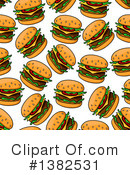 Cheeseburger Clipart #1382531 by Vector Tradition SM