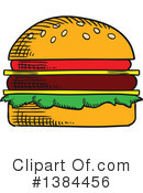 Cheeseburger Clipart #1384456 by Vector Tradition SM