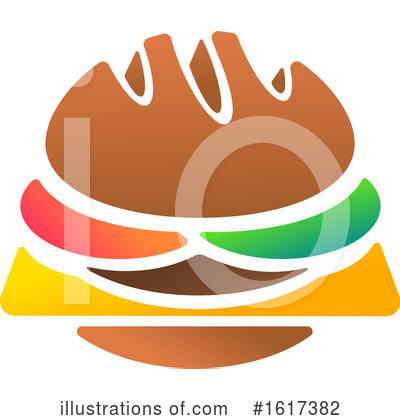 Cheeseburger Clipart #1617382 by Vector Tradition SM