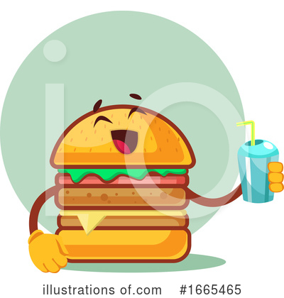 Royalty-Free (RF) Cheeseburger Clipart Illustration by Morphart Creations - Stock Sample #1665465