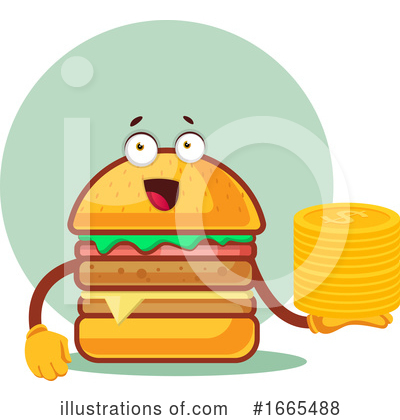 Royalty-Free (RF) Cheeseburger Clipart Illustration by Morphart Creations - Stock Sample #1665488
