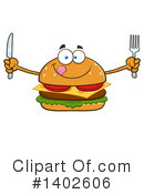 Cheeseburger Mascot Clipart #1402606 by Hit Toon