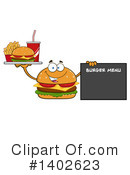 Cheeseburger Mascot Clipart #1402623 by Hit Toon